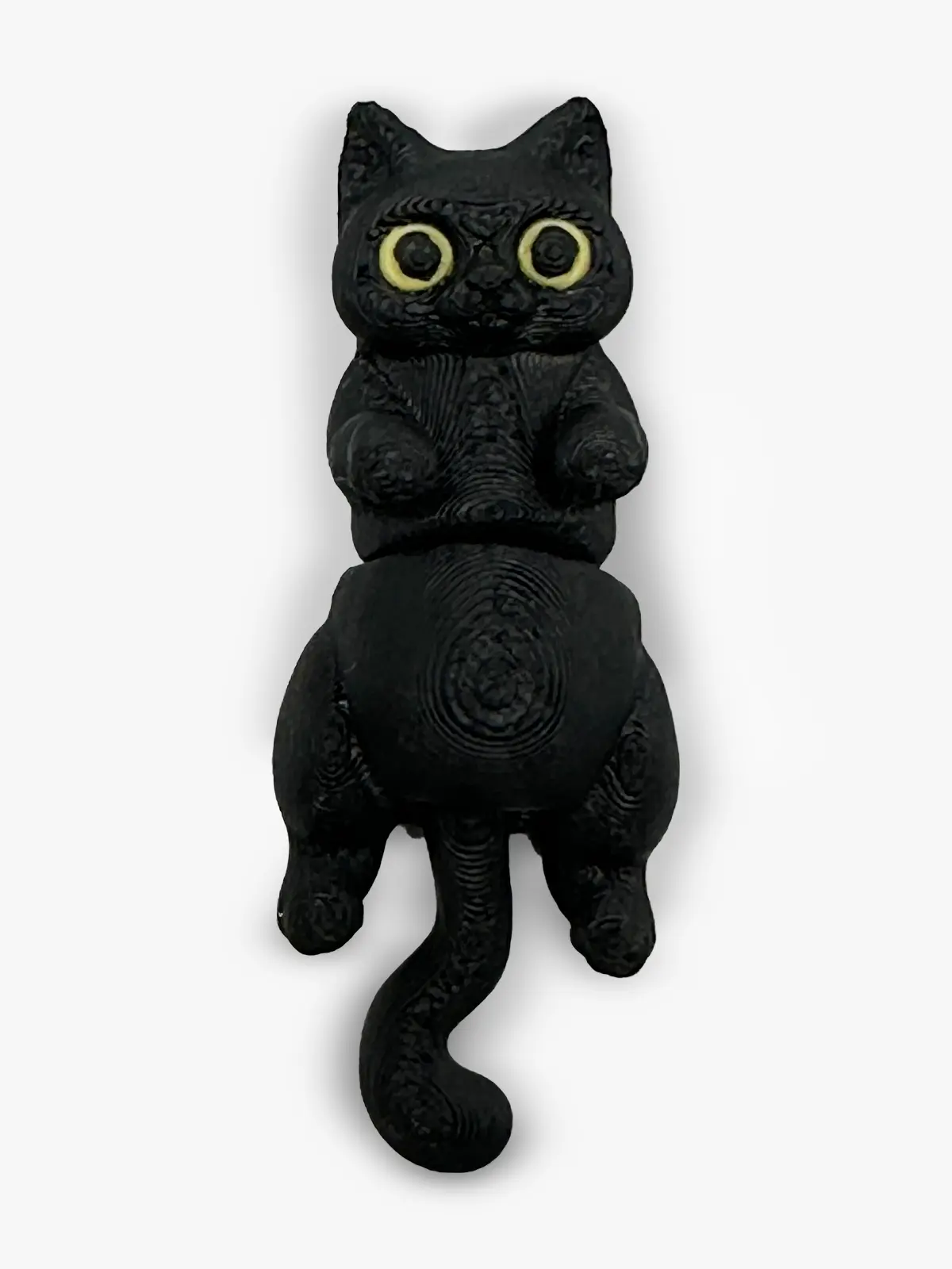 3d printed small cat little friends black 1